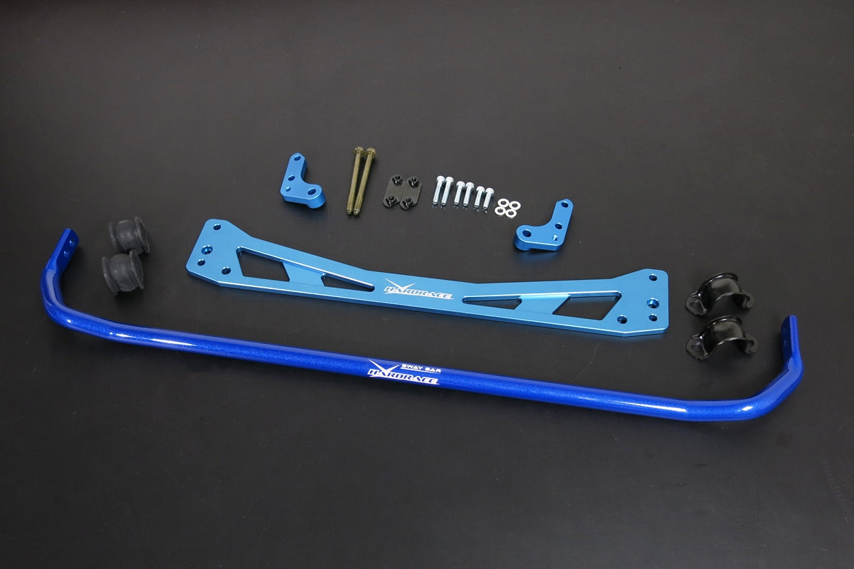 Hardrace 25.4Mm Rear Anti Roll Bar And Sub Frame Brace 8Pc Set Honda Civic EK 96-00
