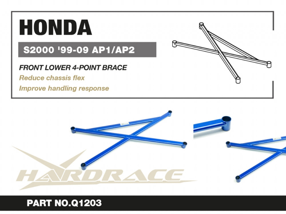 Front Lower 4-point Brace Honda S2000