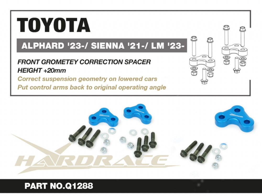 Front Geometry Correction Spacer Toyota Alphard / vellfire, Sienna, Lexus LM