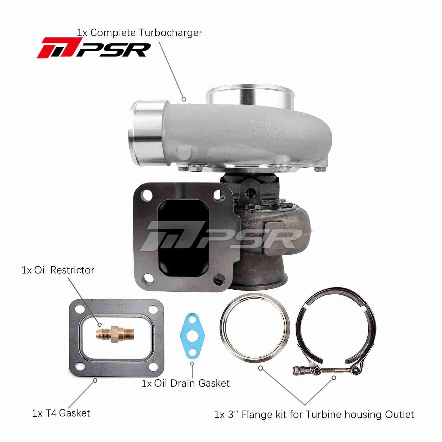 Pulsar Turbo PSR3584 GEN2 Dual Ball Bearing Turbocharger by Pulsar Turbo available at Torque Lab