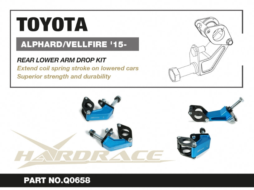 Rear Damper Drop Kit Toyota Alphard