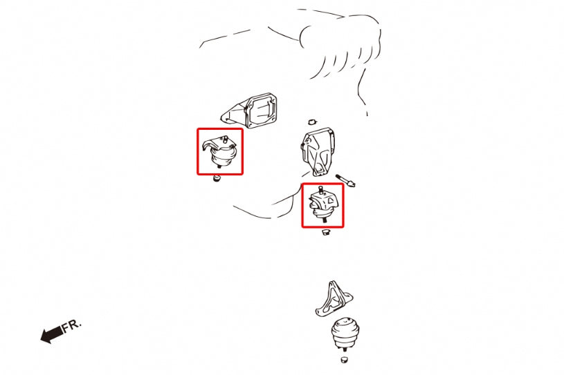 Harden Engine Mount Lexus GS, IS, Toyota Altezza, Aristo