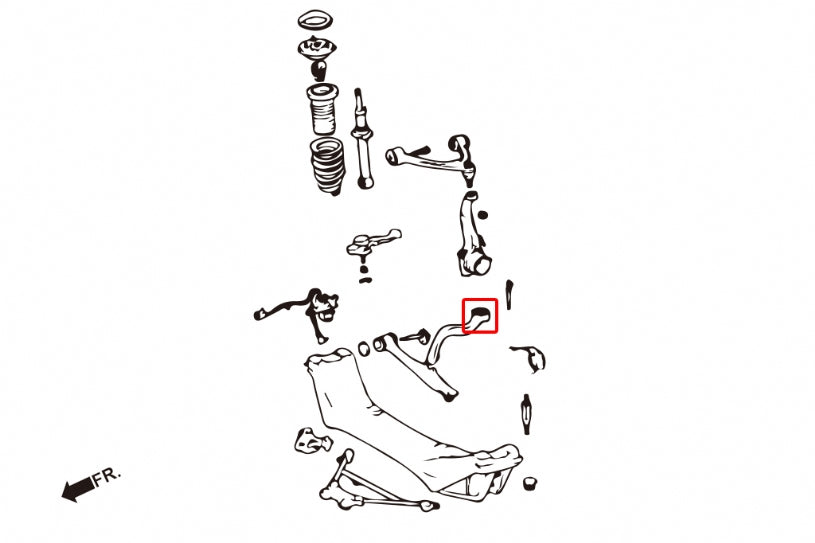 Front Tension Rod Bushing Lexus GS, SC, Toyota Aristo