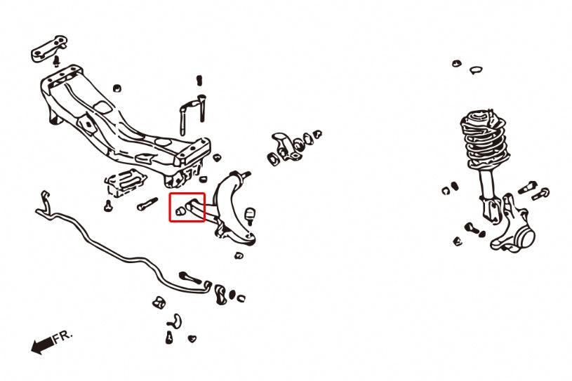 Front Lower Arm Bush Subaru Forester, Impreza