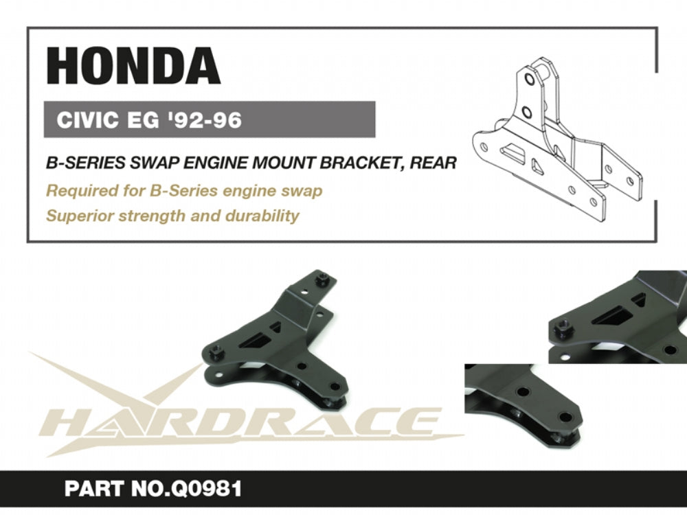B-series Swap Engine Mount Bracket - Rear Honda Civic
