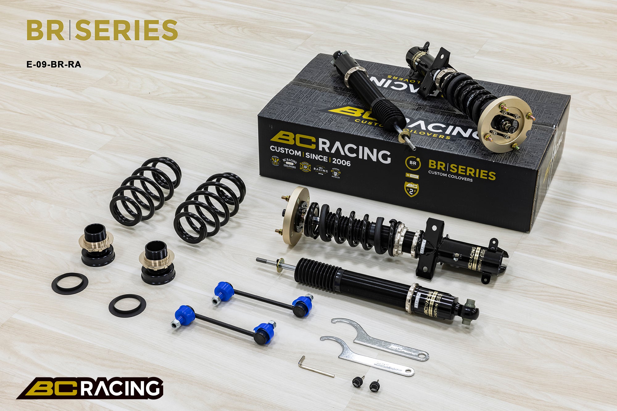 BC Racing BR Series Coilovers for Ford Mustang S197 2005–2014 – 5.5/4 kg/mm