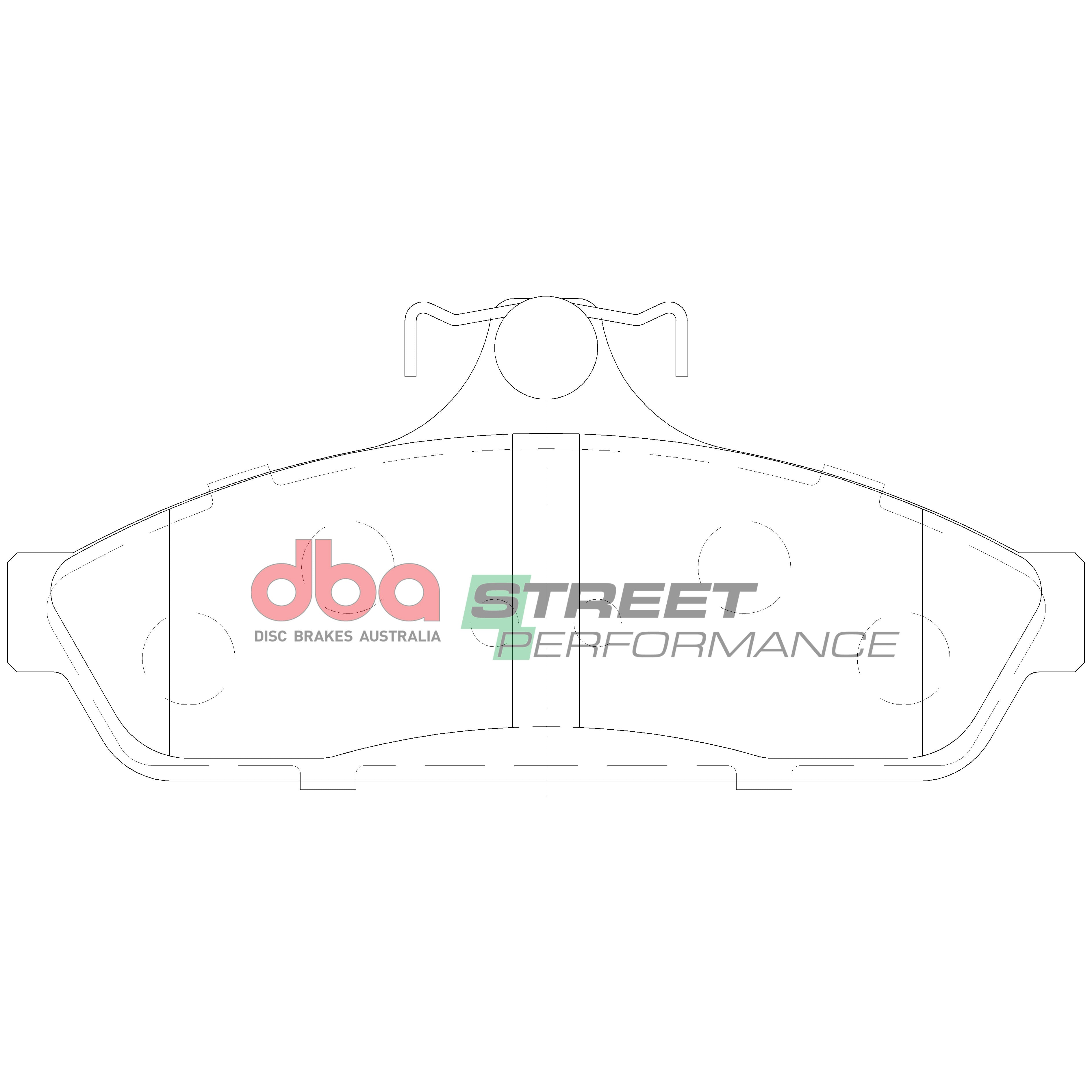 DB1086SP - DBA Street Performance Brake Pads; Rear