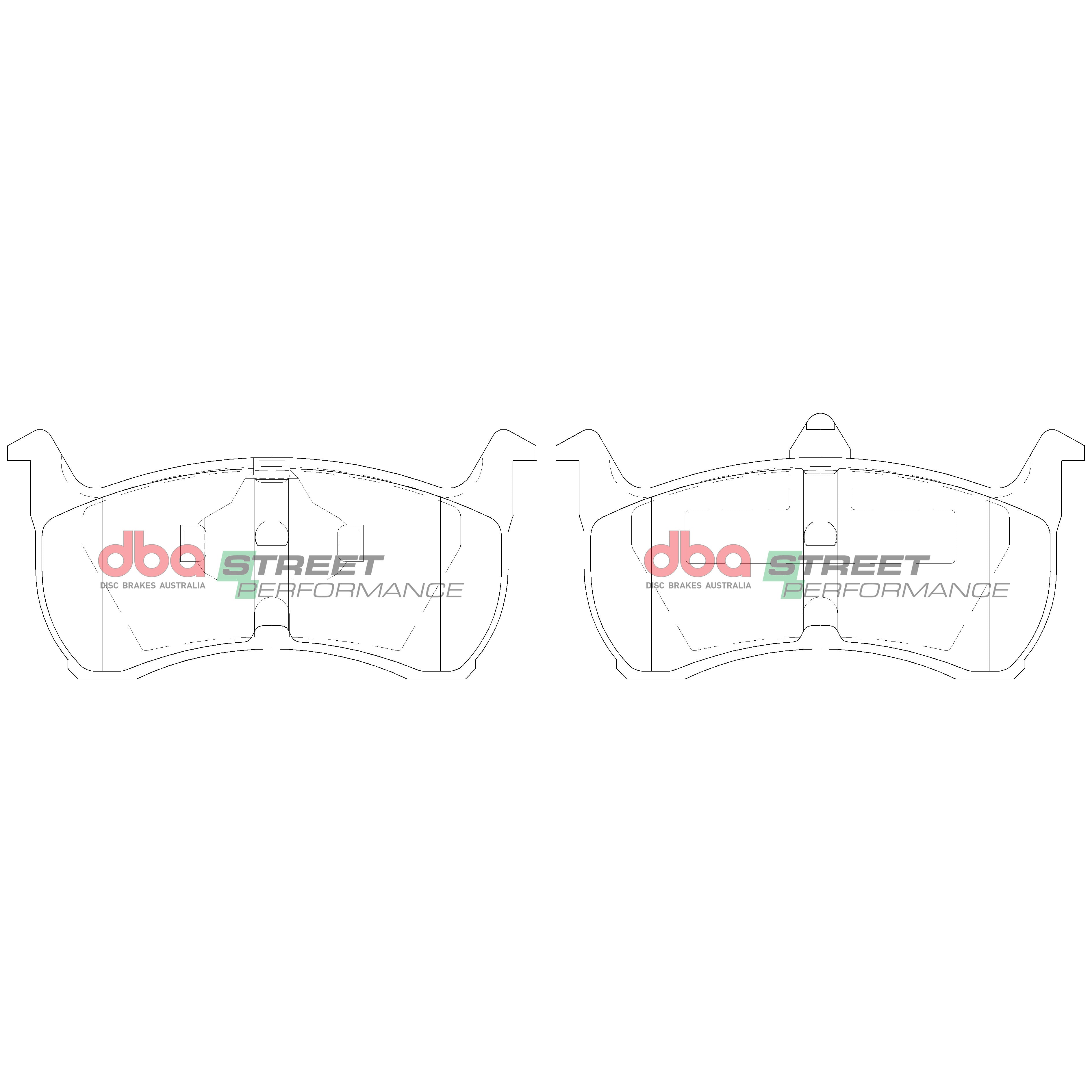 DB1108SP - DBA Street Performance Brake Pads; Front