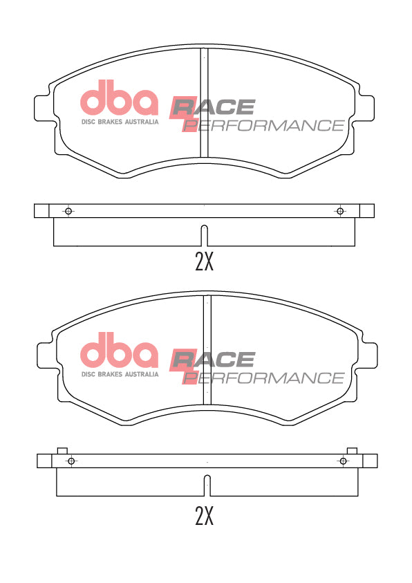 DB1167RP - DBA Racing Performance Brake Pads; Front
