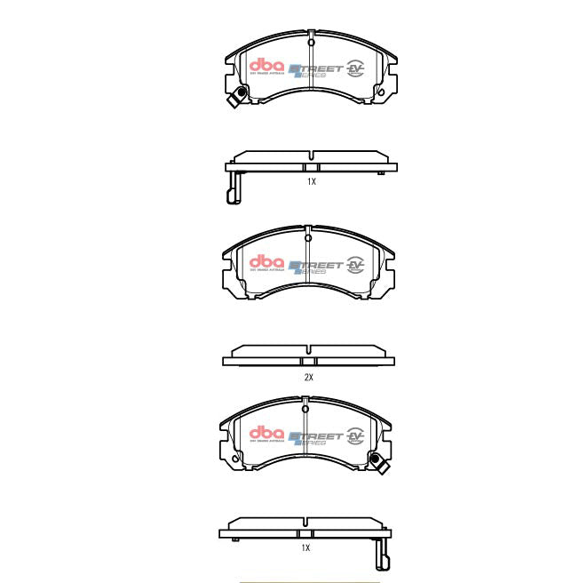 DB1223SSEV - DBA Street Series EV Brake Pads; Front