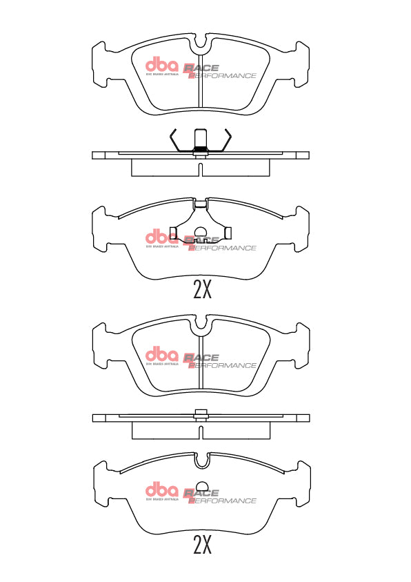DB1224RP - DBA Racing Performance Brake Pads; Front