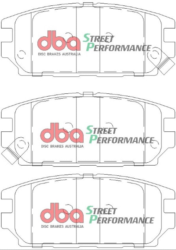 DB1238SP - DBA Street Performance Brake Pads; Rear