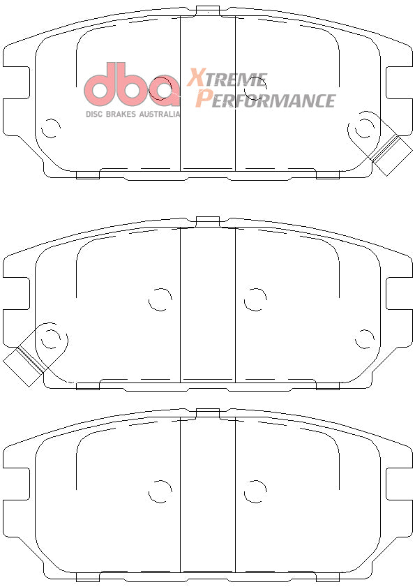 DB1238XP - DBA Xtreme Performance Brake Pads; Rear