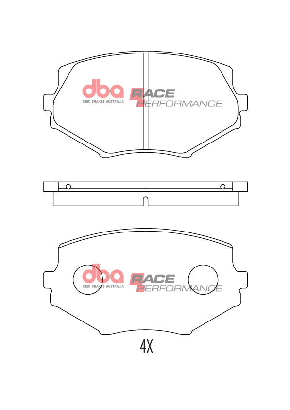 DB1282RP - DBA Racing Performance Brake Pads; Front