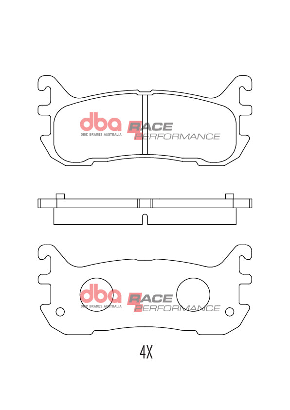 DB1283RP - DBA Racing Performance Brake Pads; Rear