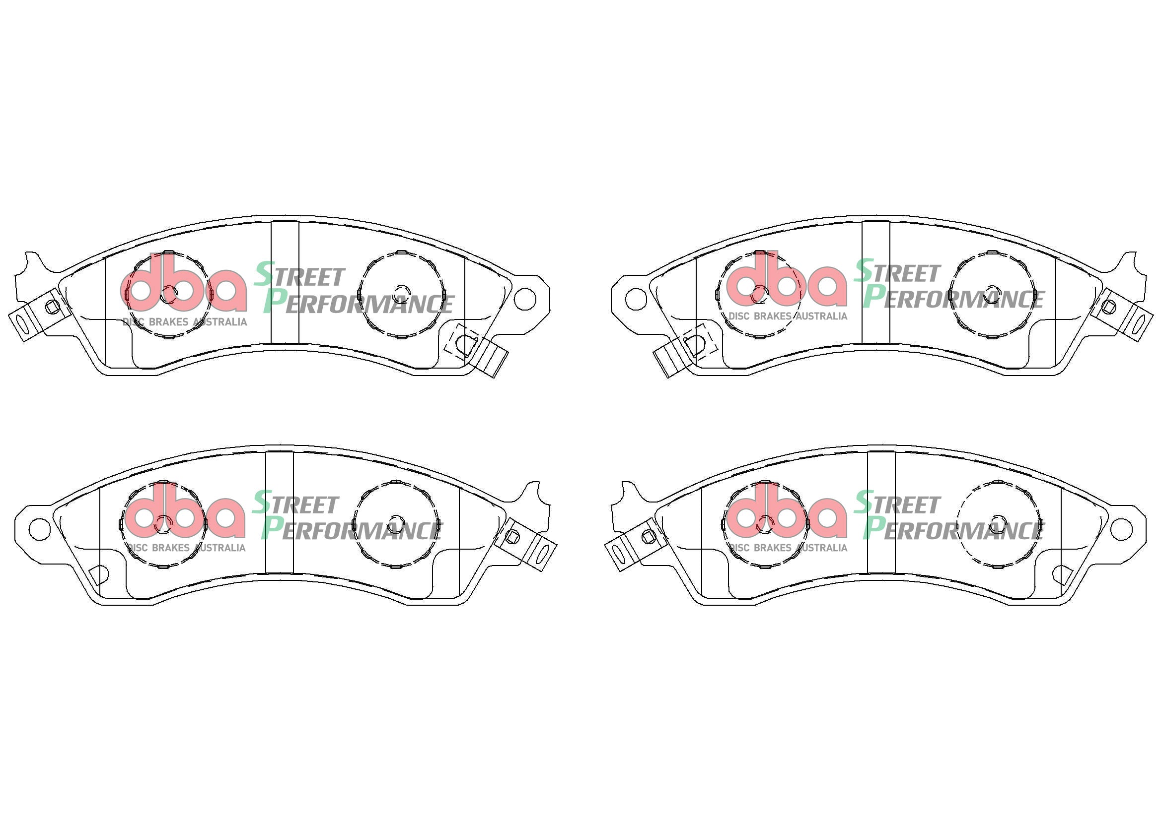 DB1353SP - DBA Street Performance Brake Pads; Front