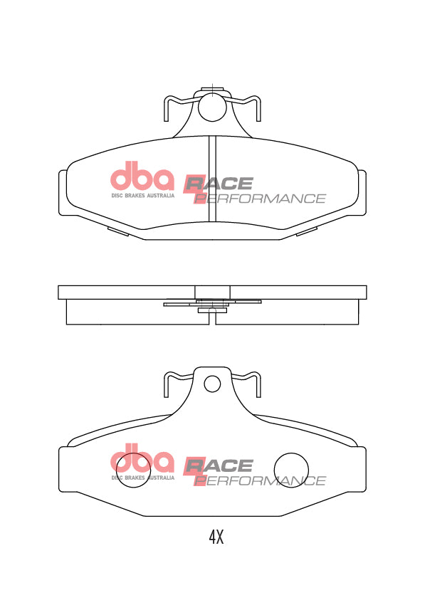 DB1354RP - DBA Racing Performance Brake Pads; Rear