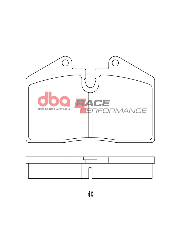 DB1356RP - DBA Racing Performance Brake Pads; Rear