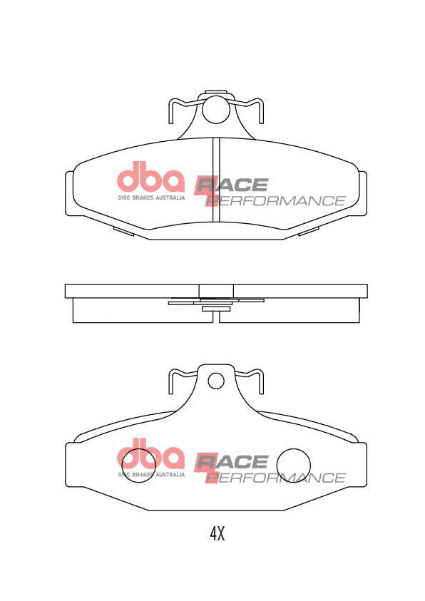 DB1376RP - DBA Racing Performance Brake Pads; Rear