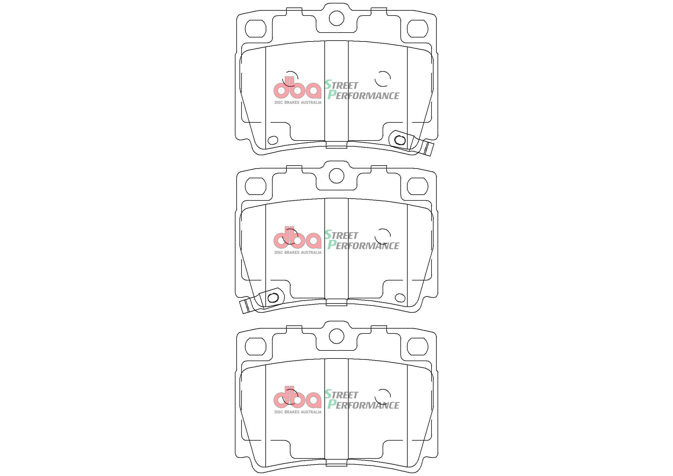 DB1390SP - DBA Street Performance Brake Pads; Rear