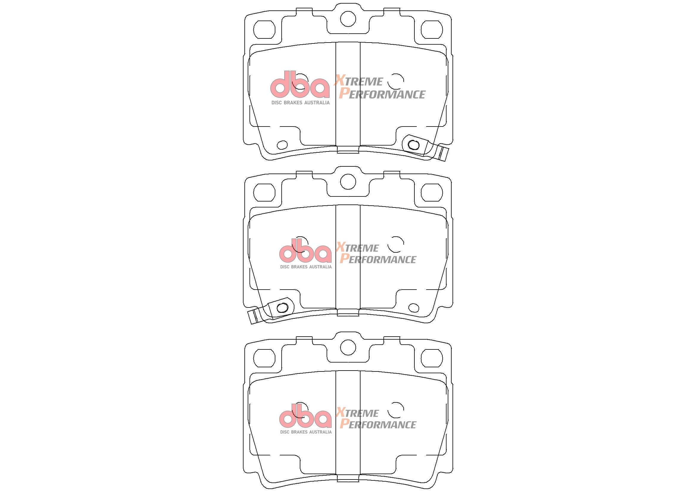 DB1390XP - DBA Xtreme Performance Brake Pads; Rear