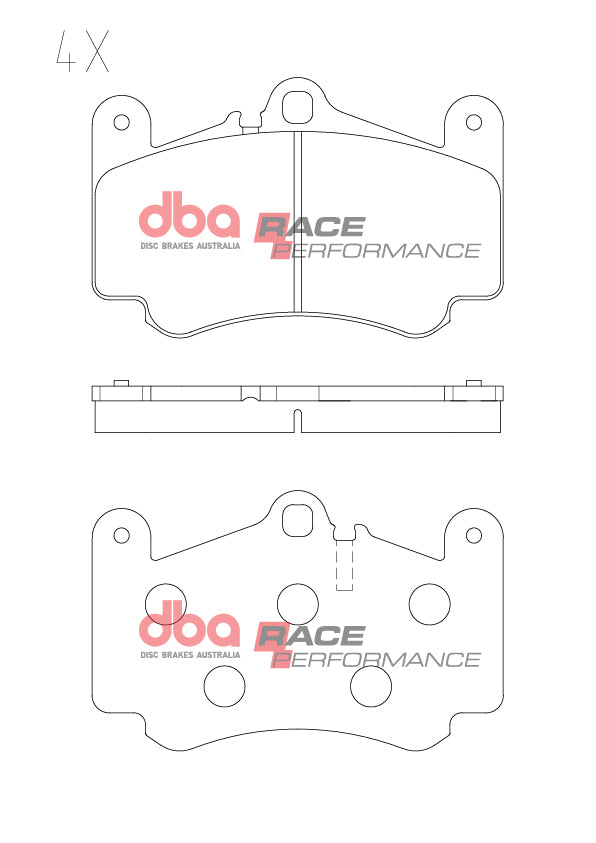 DB1400RP - DBA Racing Performance Brake Pads; Front