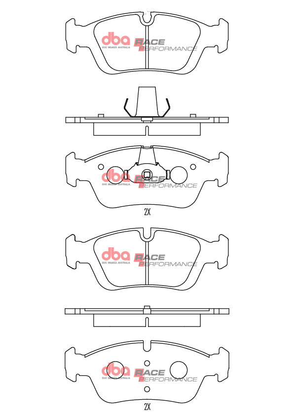 DB1414RP - DBA Racing Performance Brake Pads; Front