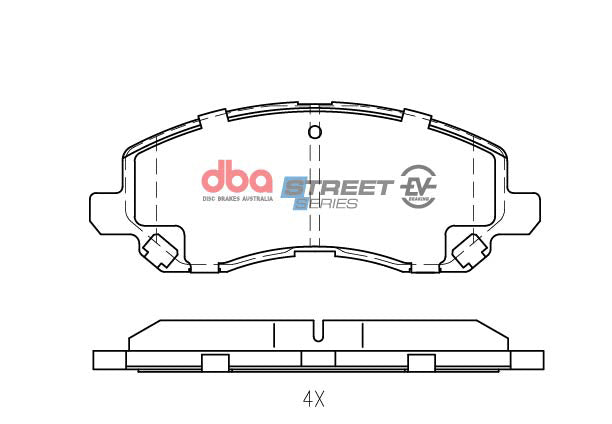 DB1441SSEV - DBA Street Series EV Brake Pads; Front