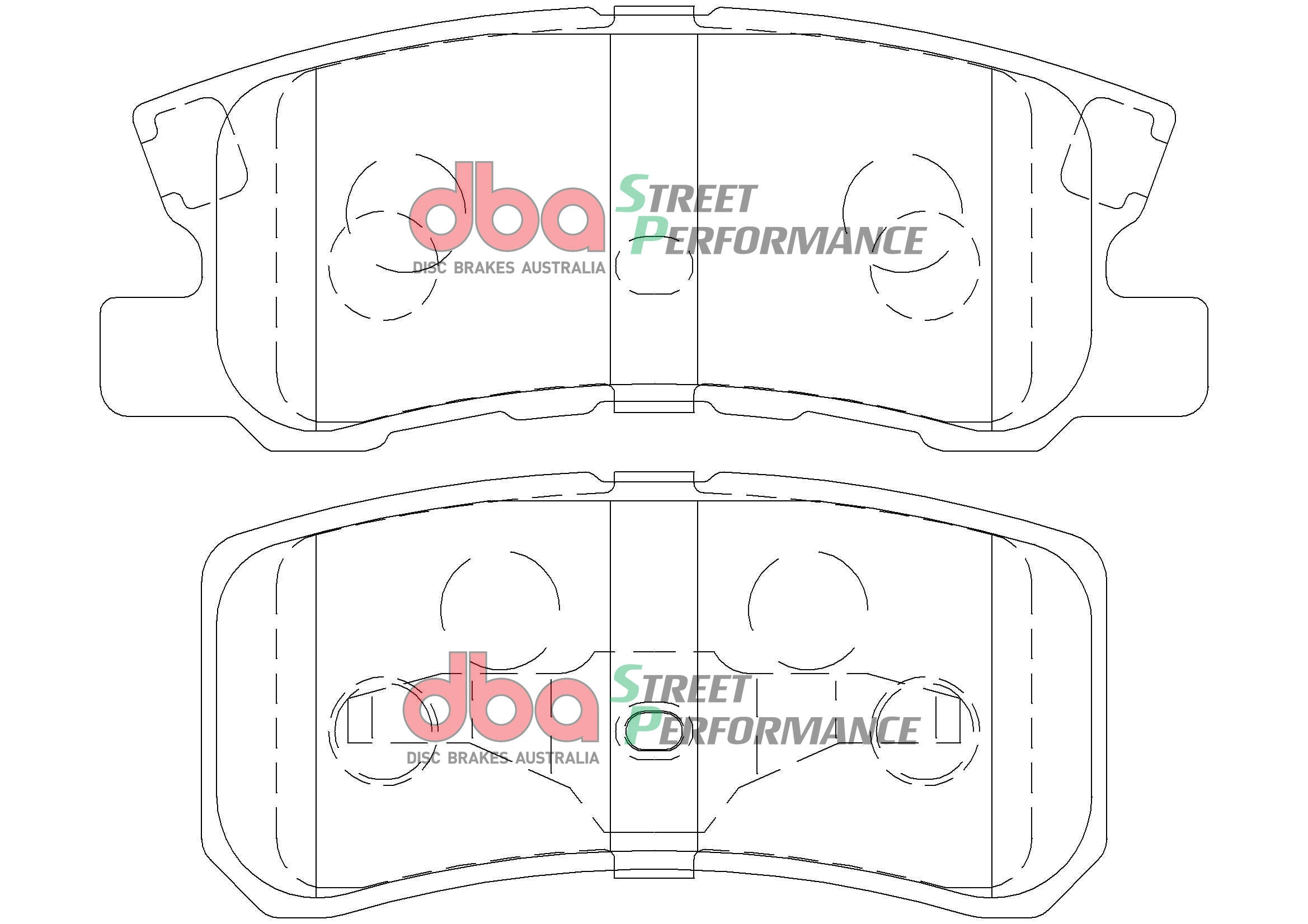 DB1464SP - DBA Street Performance Brake Pads; Rear