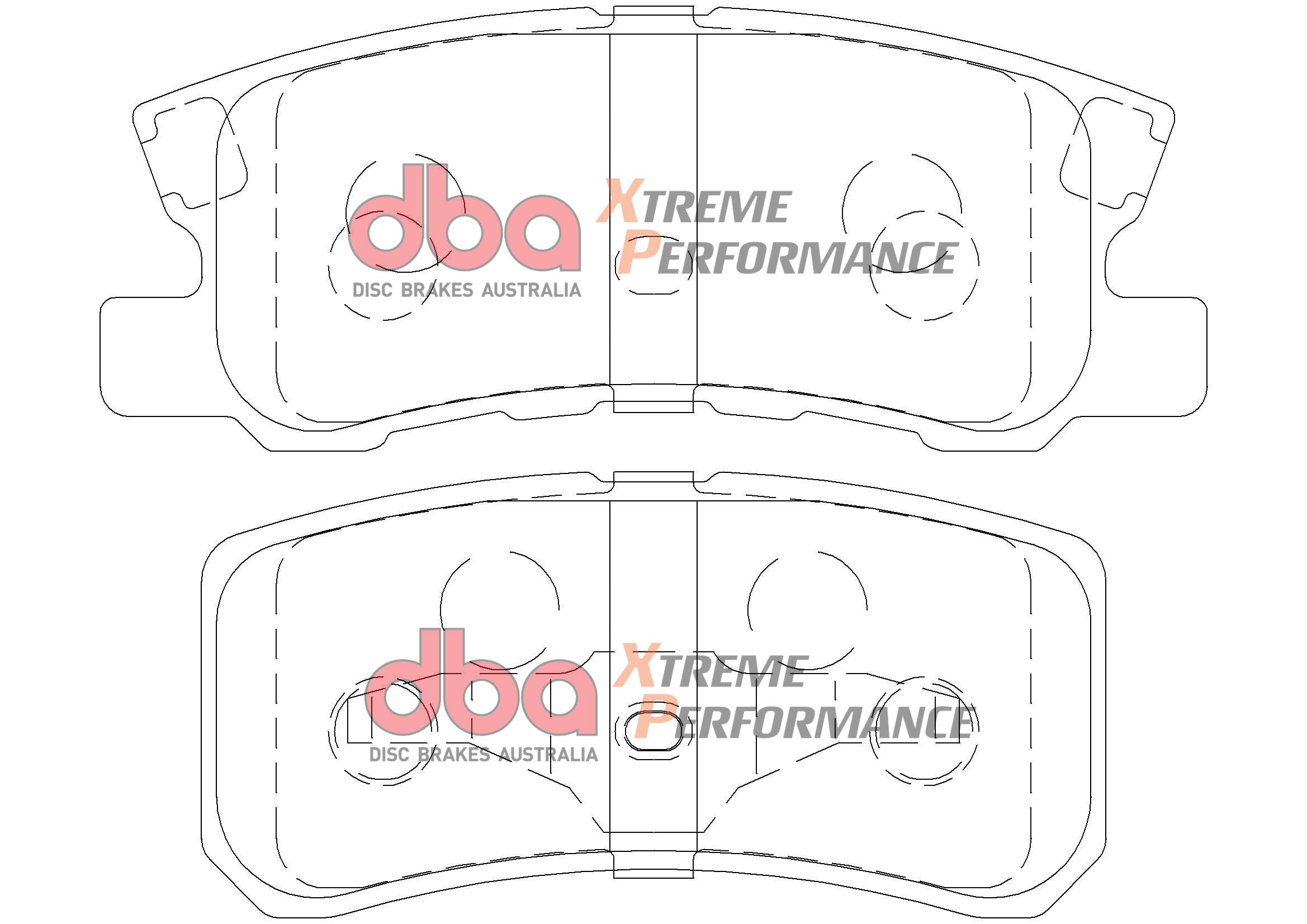 DB1464XP - DBA Xtreme Performance Brake Pads; Rear