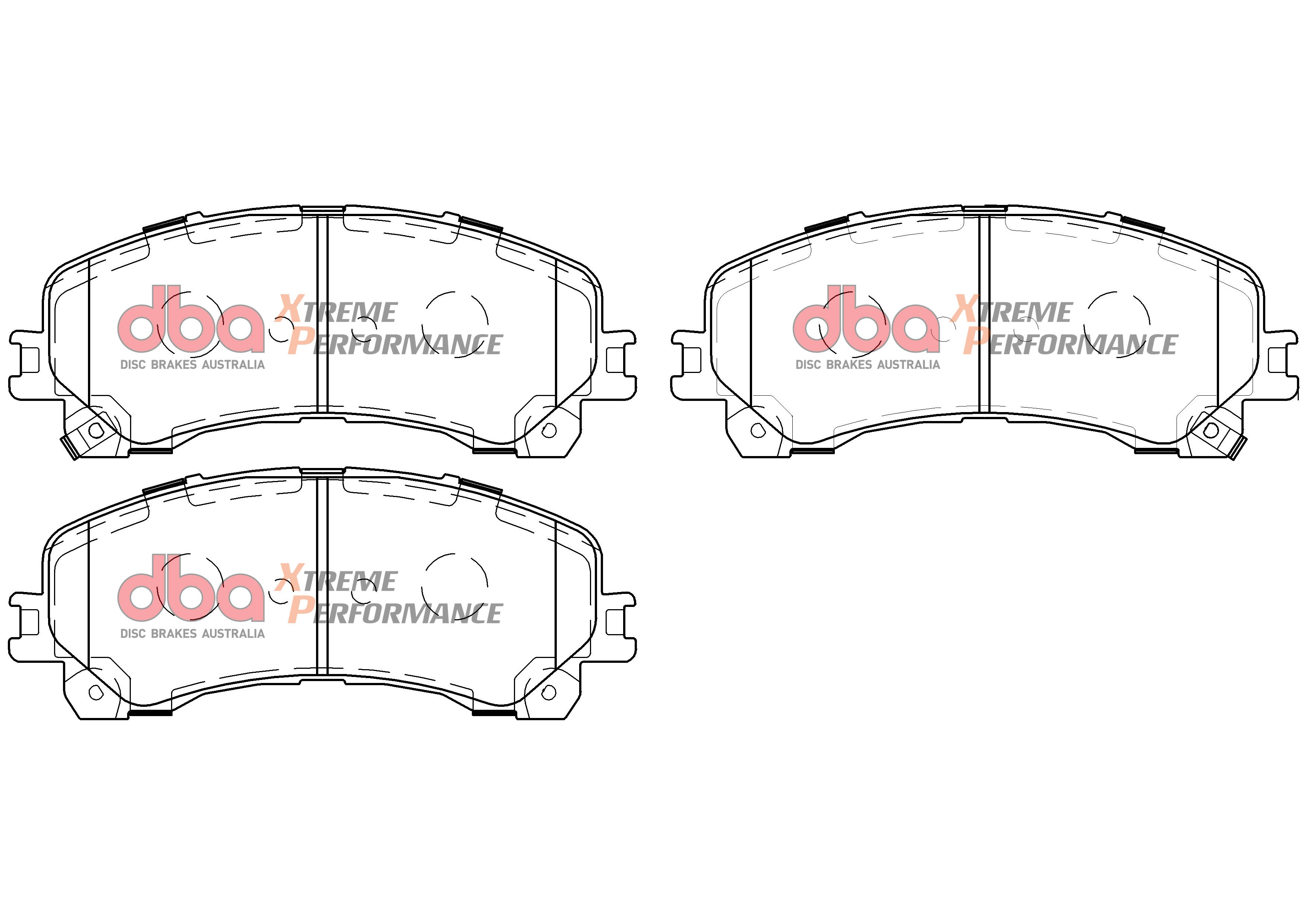 DB15000XP - DBA Xtreme Performance Brake Pads; Front
