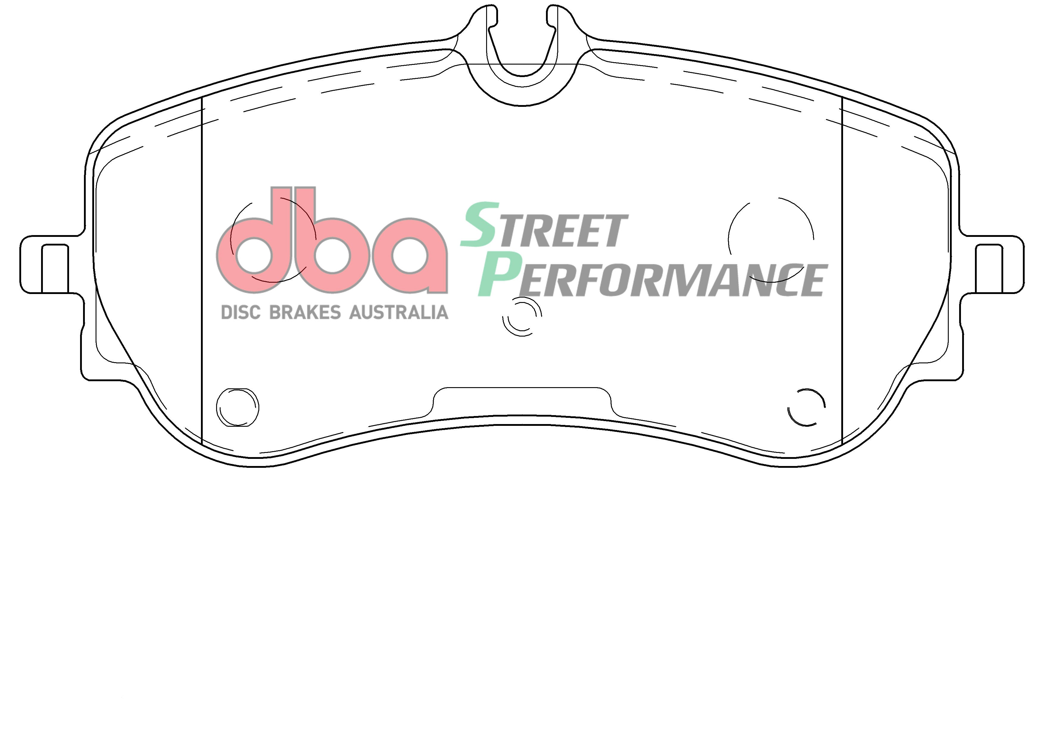 DB15002SP - DBA Street Performance Brake Pads; Rear