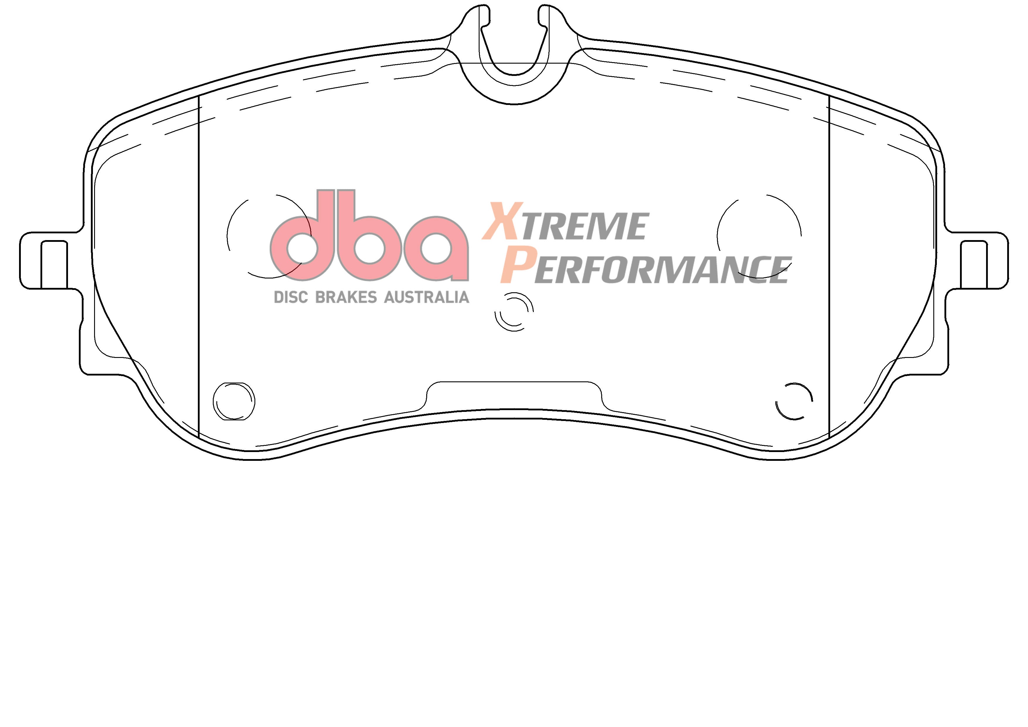 DB15002XP - DBA Xtreme Performance Brake Pads; Rear