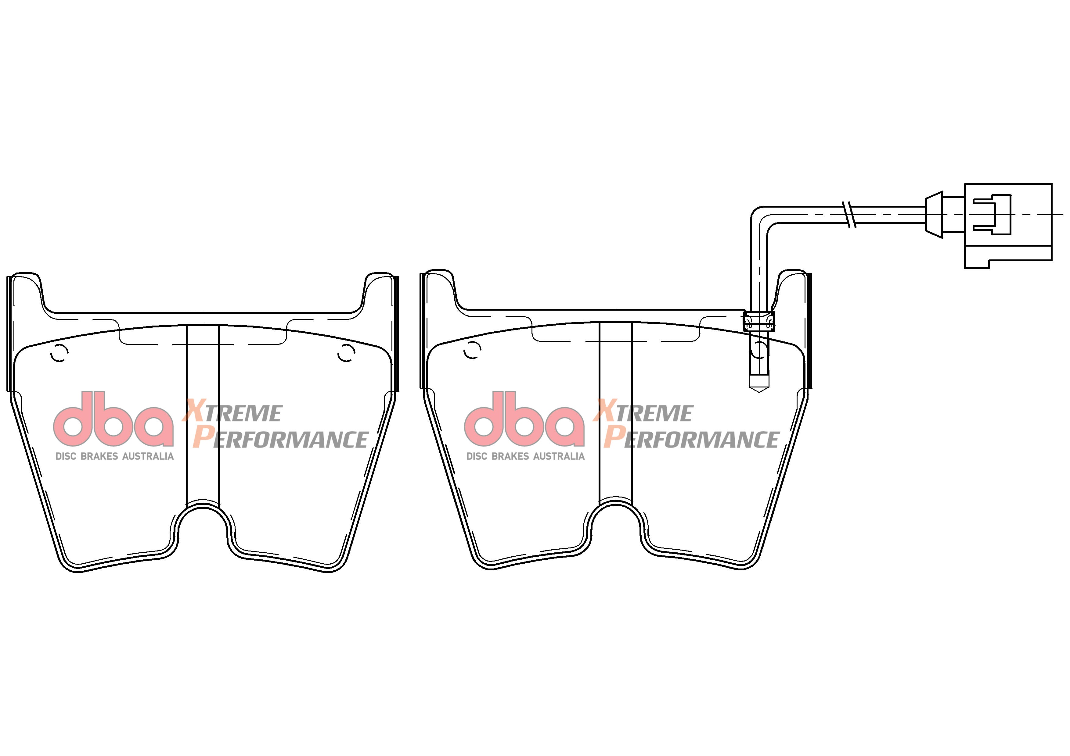 DB15005XP - DBA Xtreme Performance Brake Pads; Front
