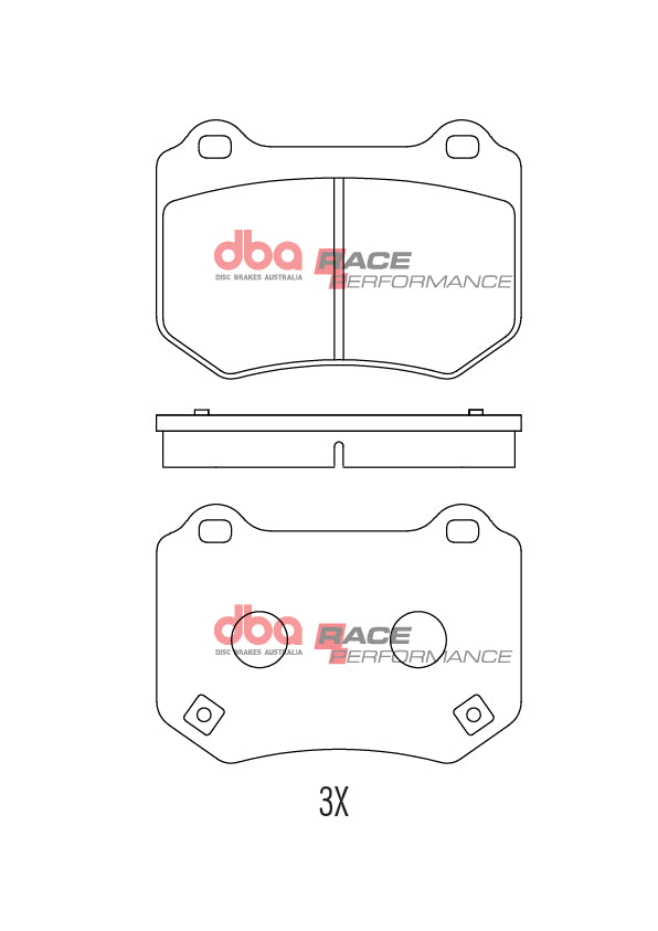 DB15007RP - DBA Racing Performance Brake Pads; Rear
