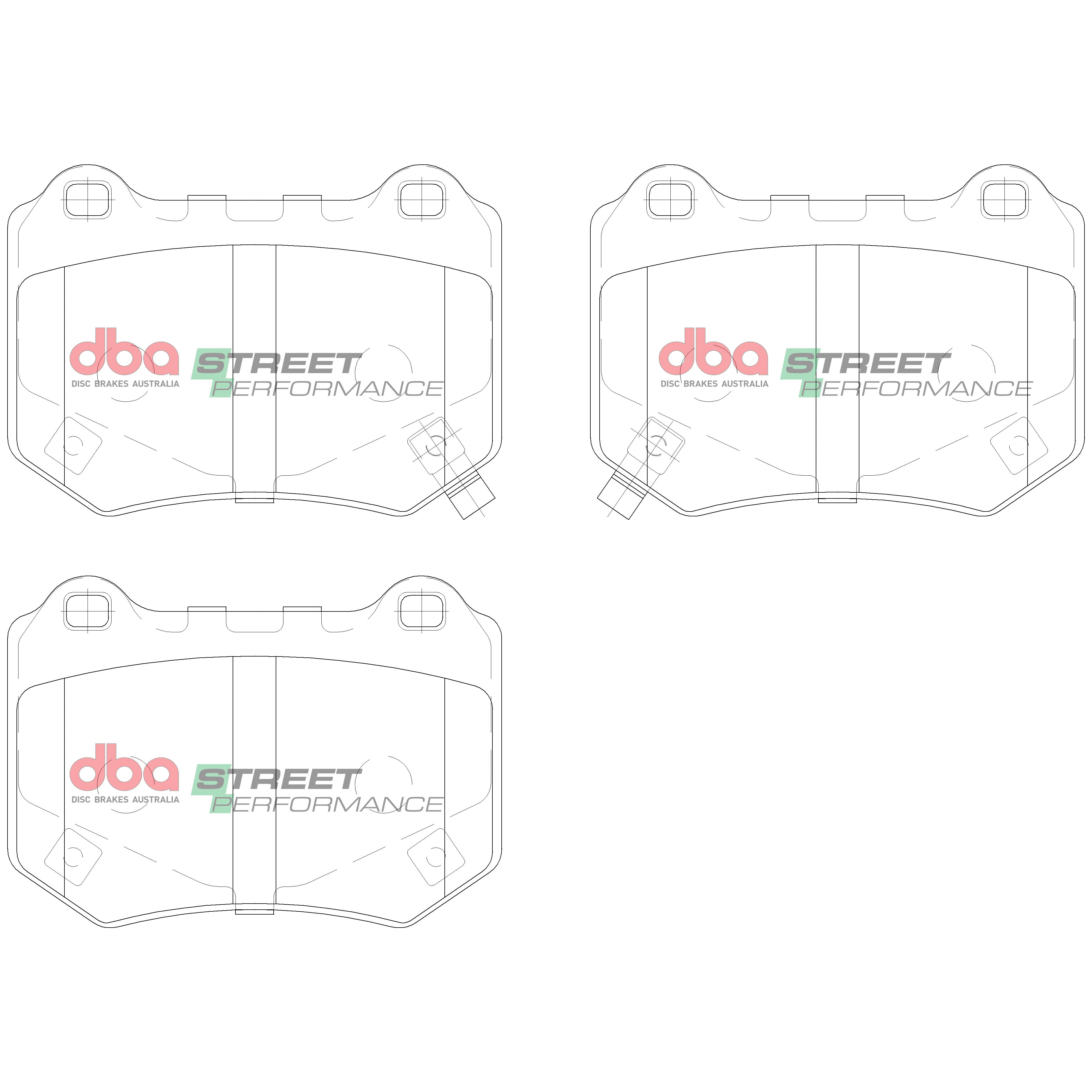 DB15007SP - DBA Street Performance Brake Pads; Rear