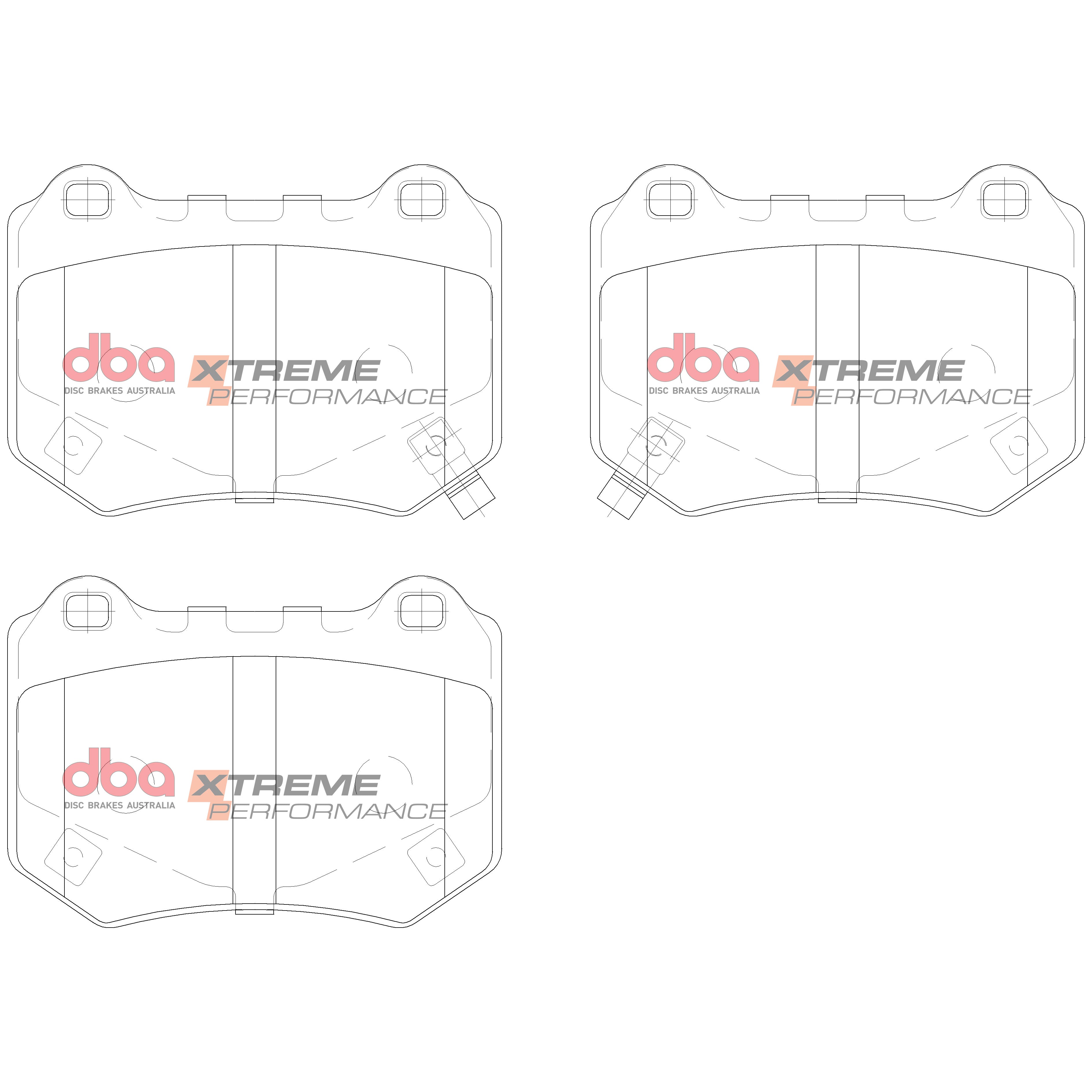 DB15007XP - DBA Xtreme Performance Brake Pads; Rear