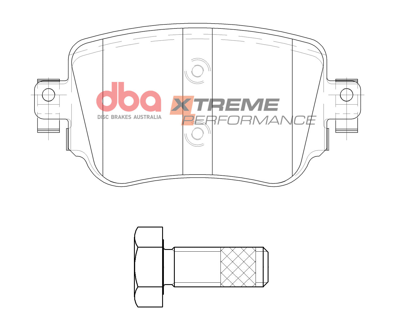 DB15009XP - DBA Xtreme Performance Brake Pads; Rear