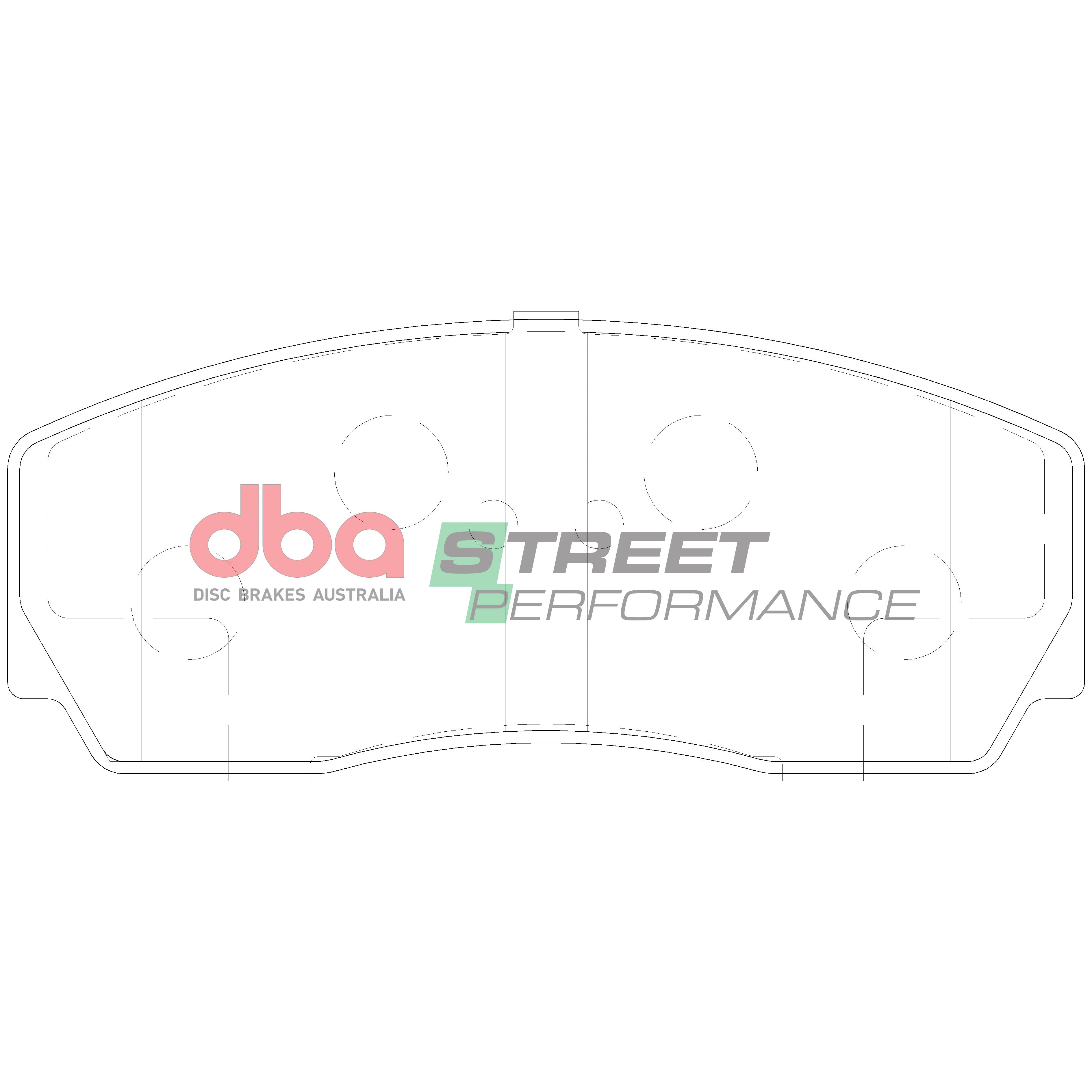 DB15010SP - DBA Street Performance Brake Pads; Front