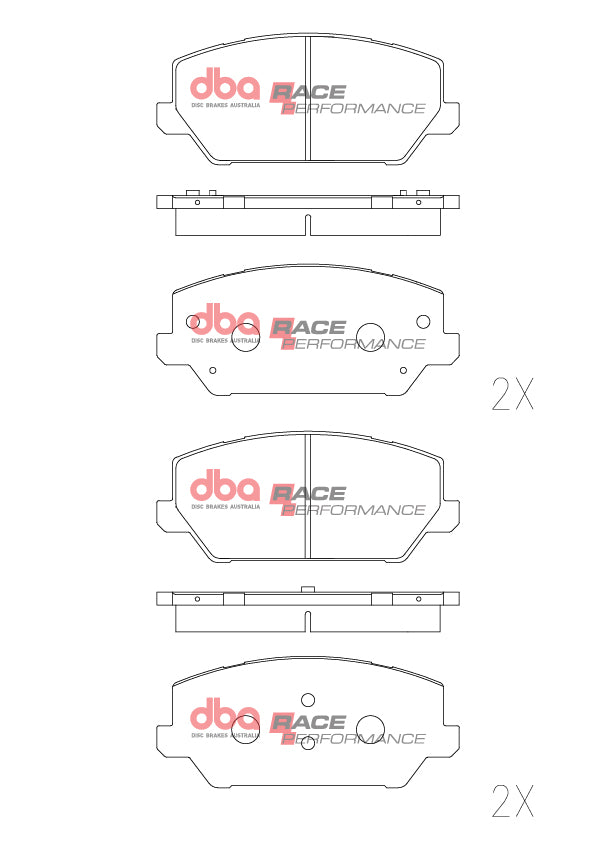 DB15012RP - DBA Racing Performance Brake Pads; Front