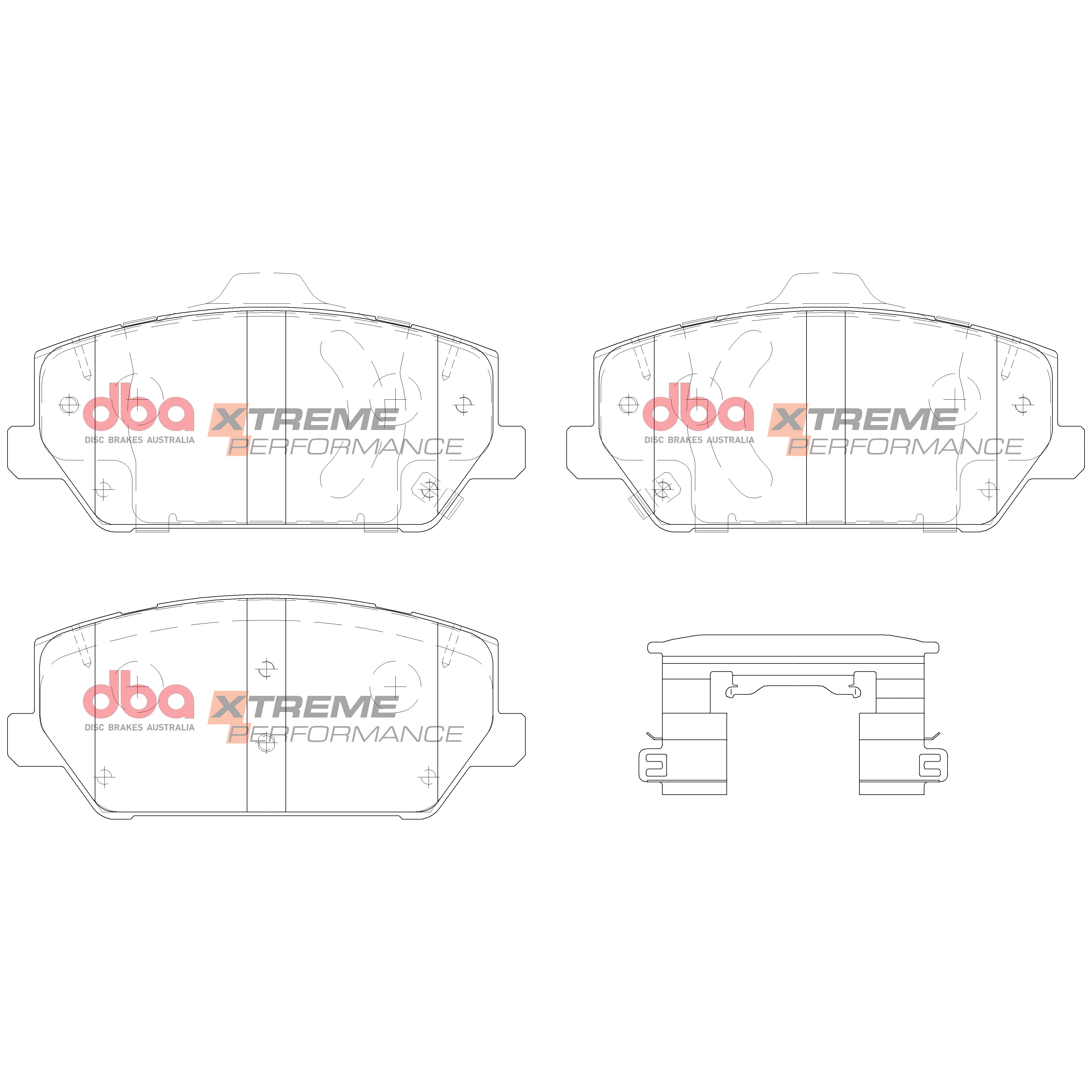 DB15012XP - DBA Xtreme Performance Brake Pads; Front