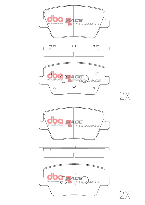 DB15013RP - DBA Racing Performance Brake Pads; Rear