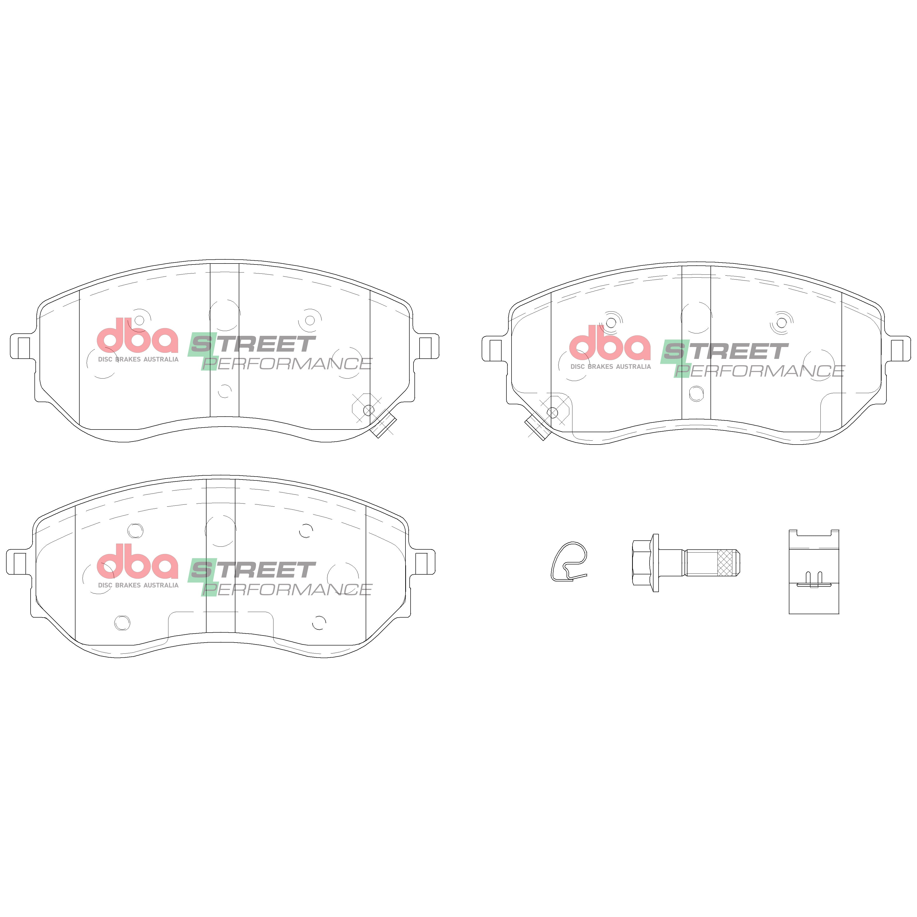 DB15014SP - DBA Street Performance Brake Pads; Front