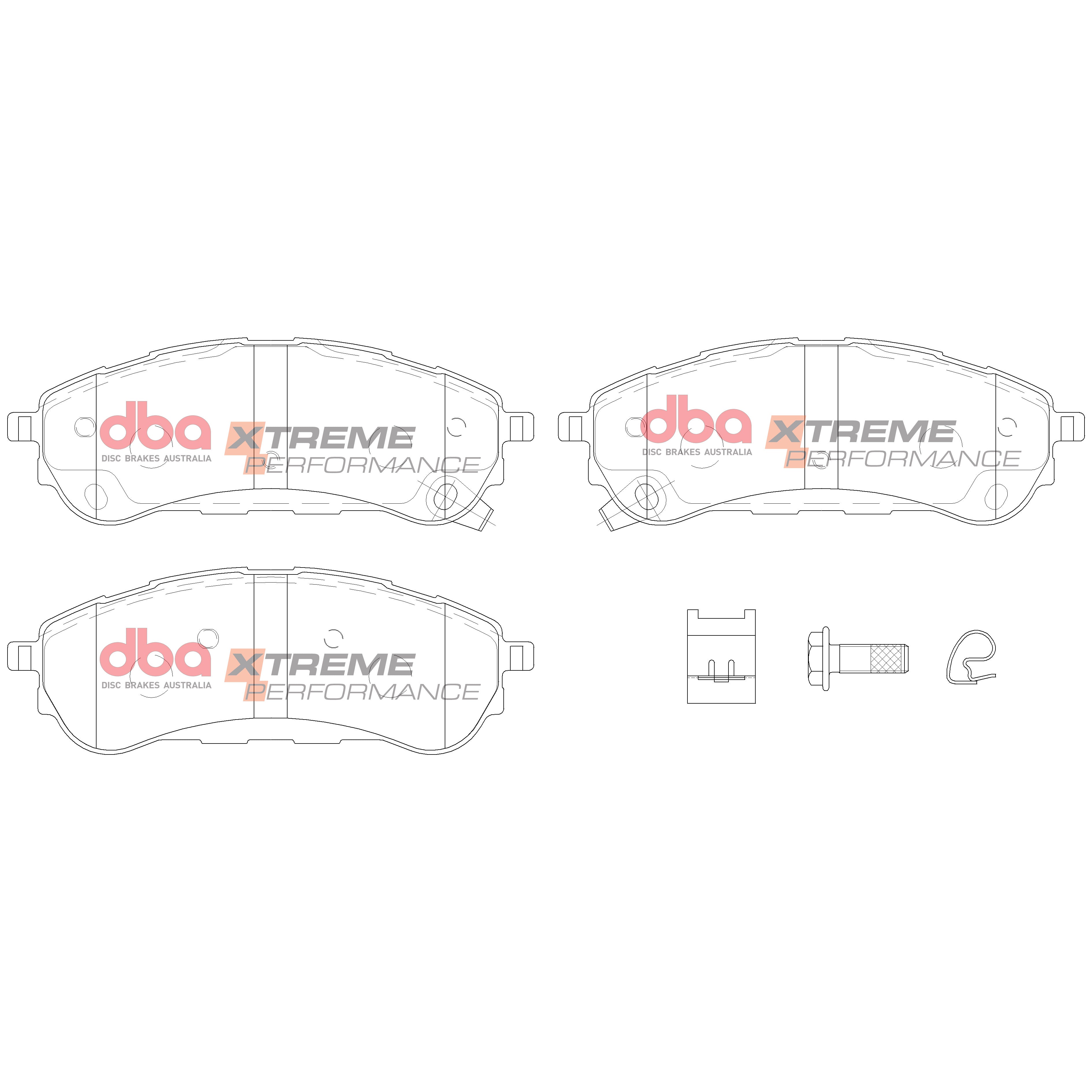 DB15016XP - DBA Xtreme Performance Brake Pads; Rear