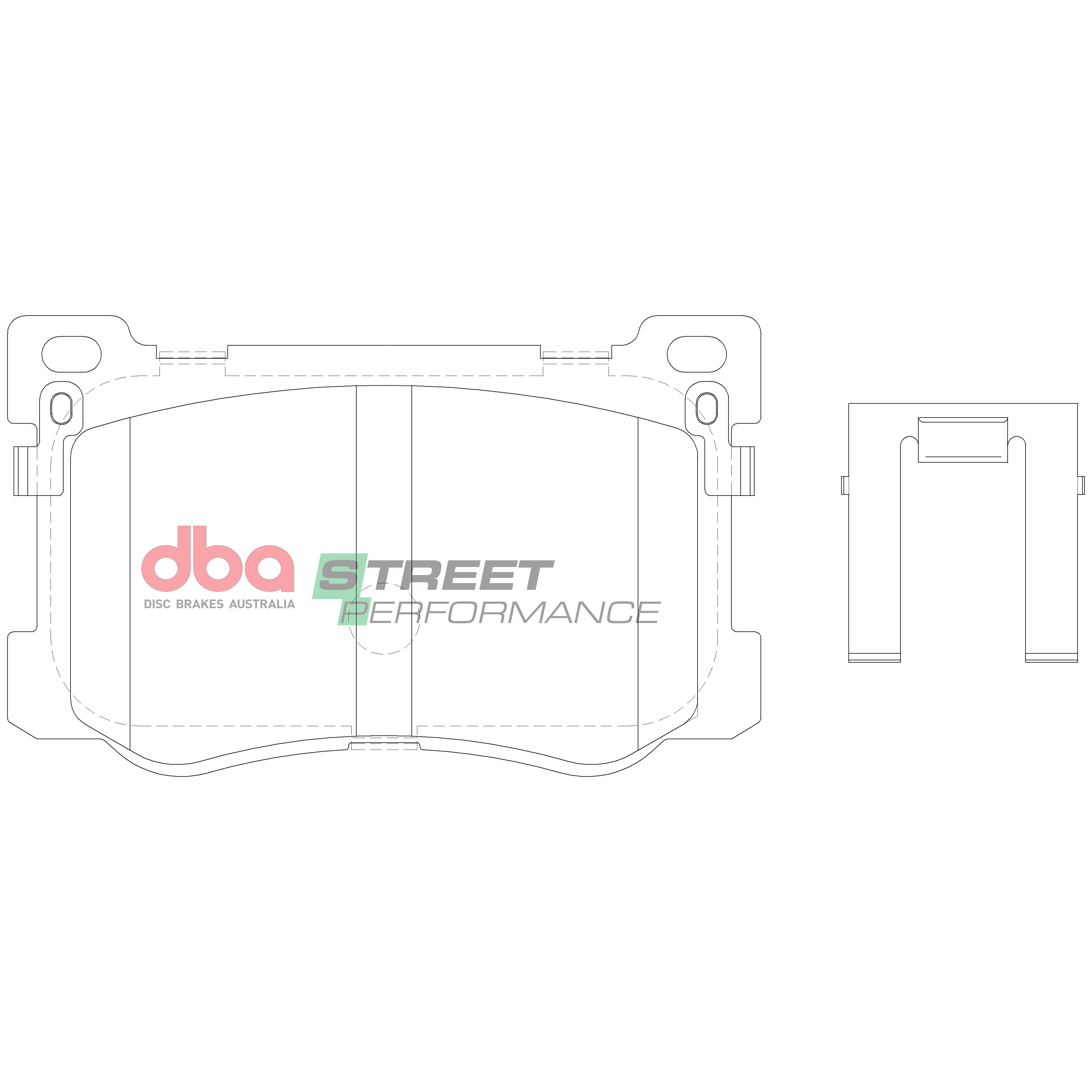 DB15021SP - DBA Street Performance Brake Pads; Front