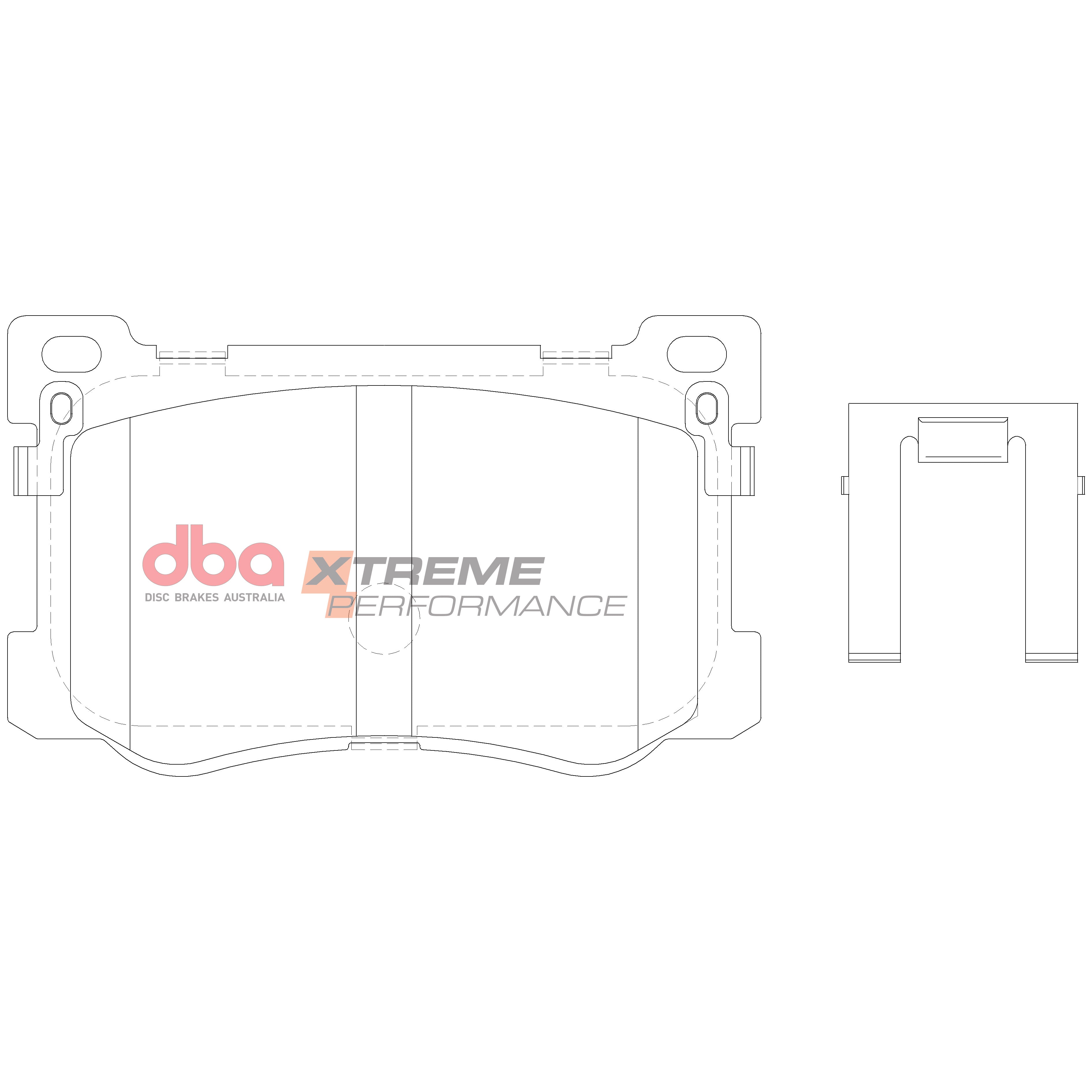 DB15021XP - DBA Xtreme Performance Brake Pads; Front