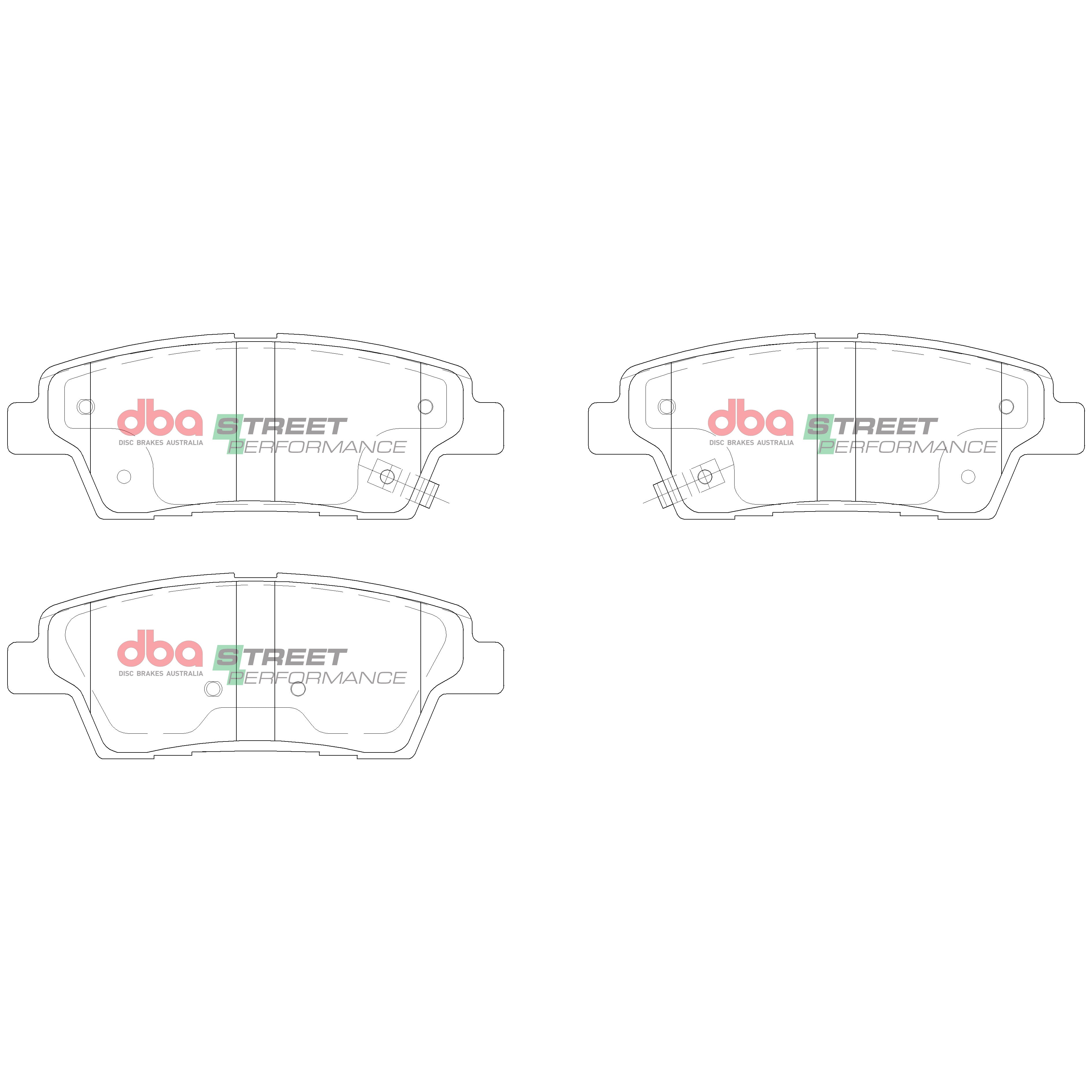 DB15022SP - DBA Street Performance Brake Pads; Rear