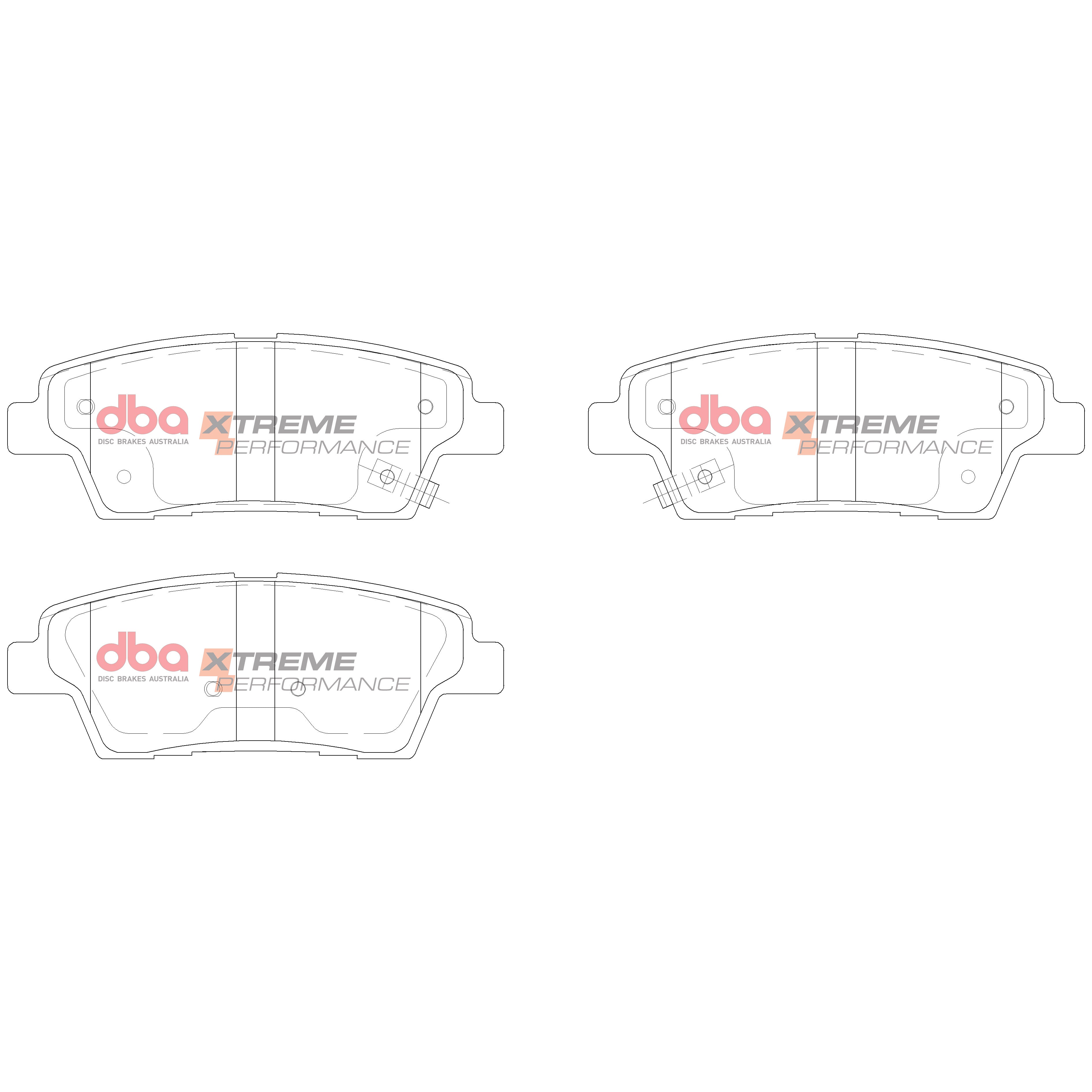 DB15022XP - DBA Xtreme Performance Brake Pads; Rear