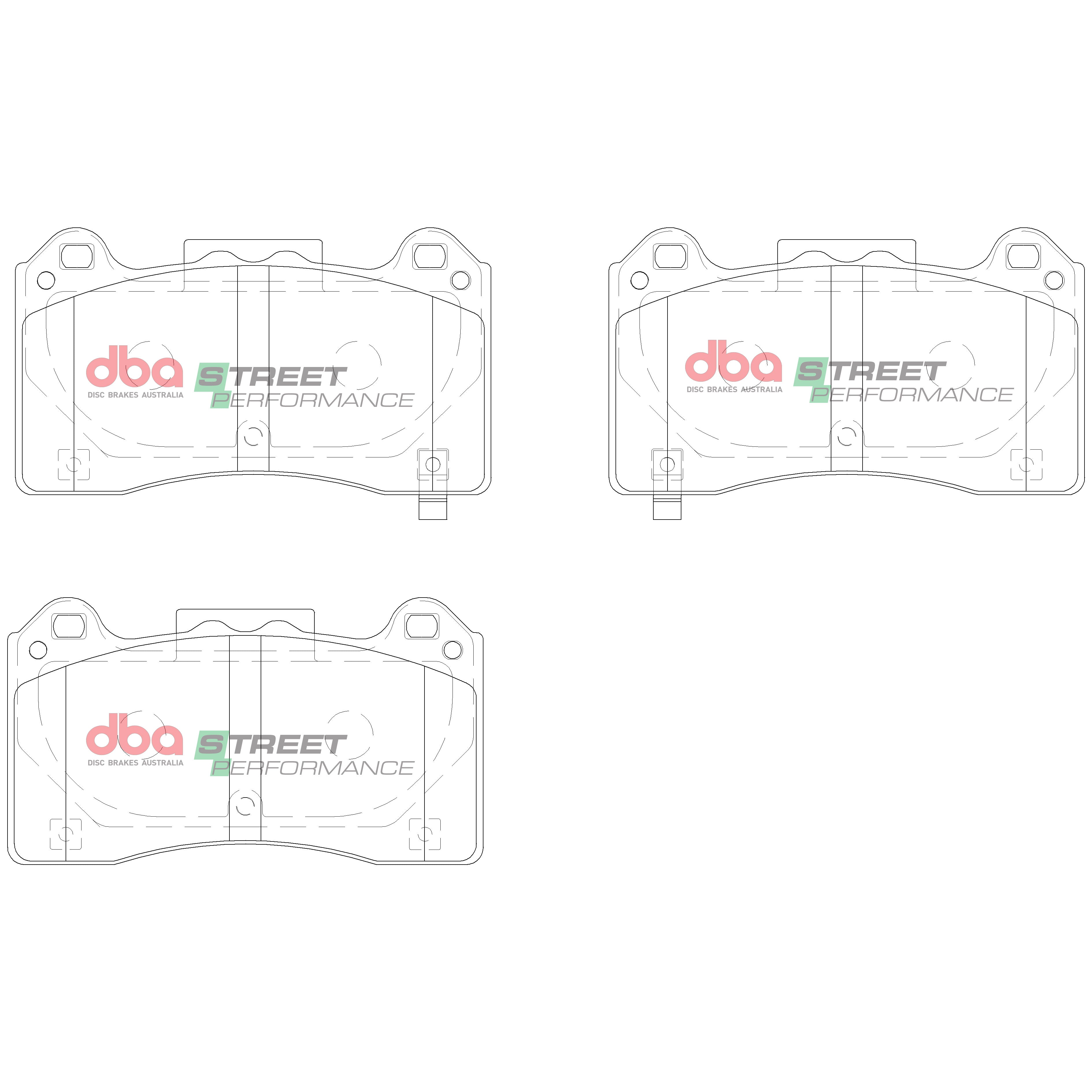 DB15025SP - DBA Street Performance Brake Pads; Front