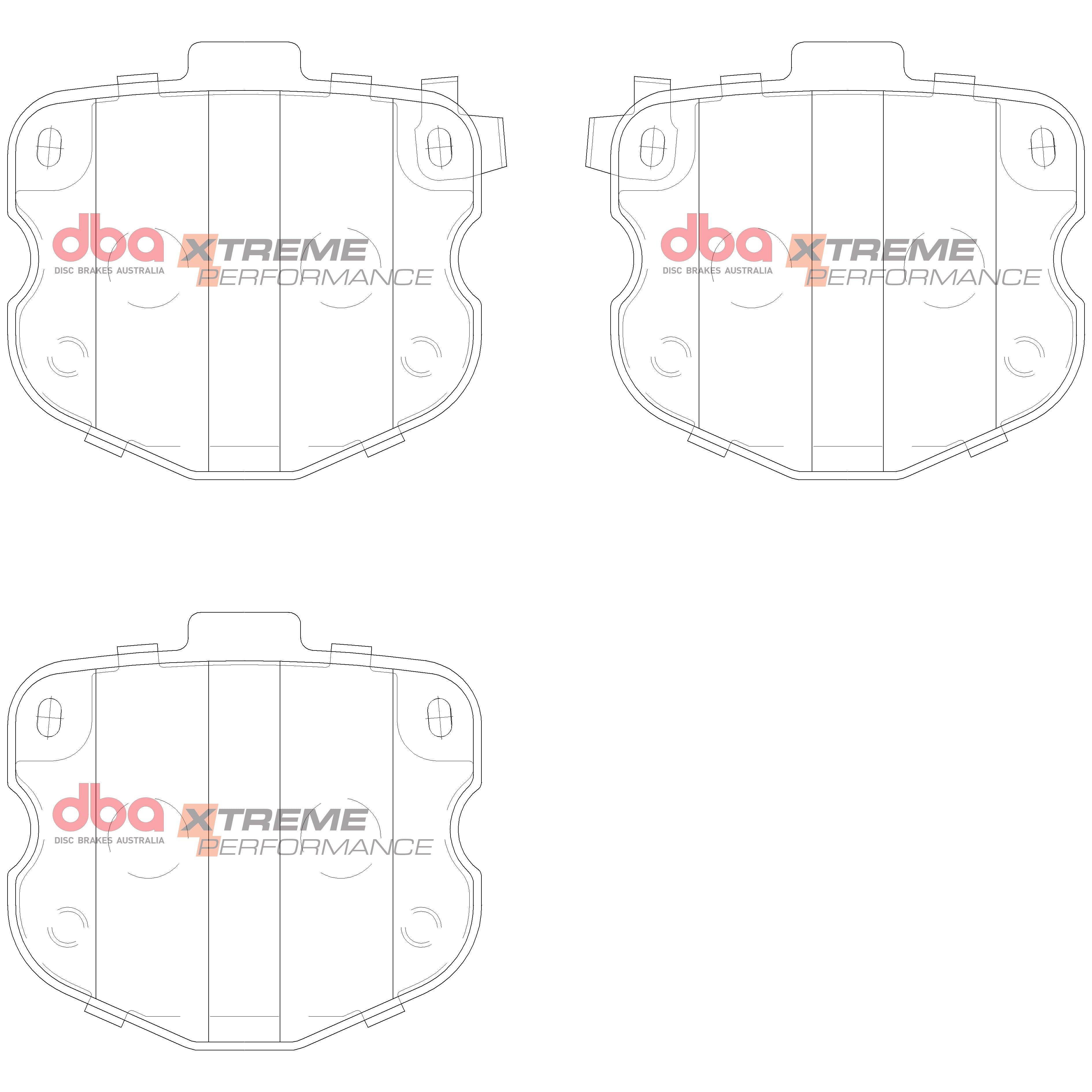 DB15029XP - DBA Xtreme Performance Brake Pads; Rear